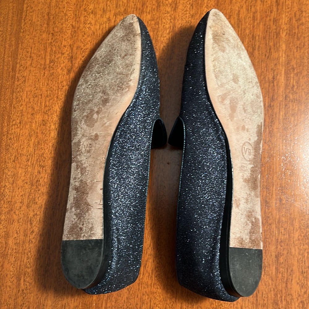 Veronica Beard. Blue glitter ballet flats. Size 39. Made in Italy. - Picture 3 of 5